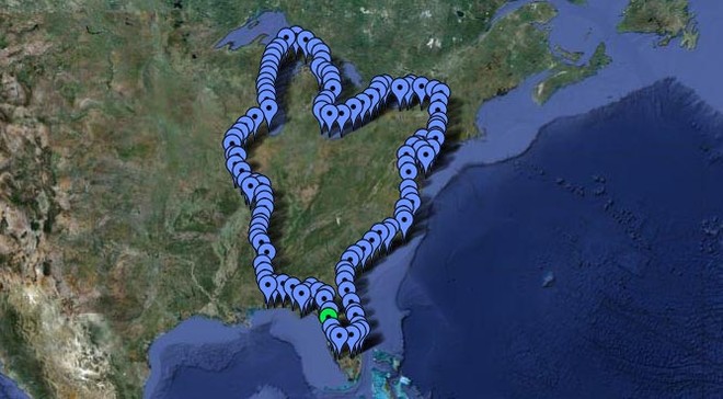 Solar Odyssey planned route ©  SW